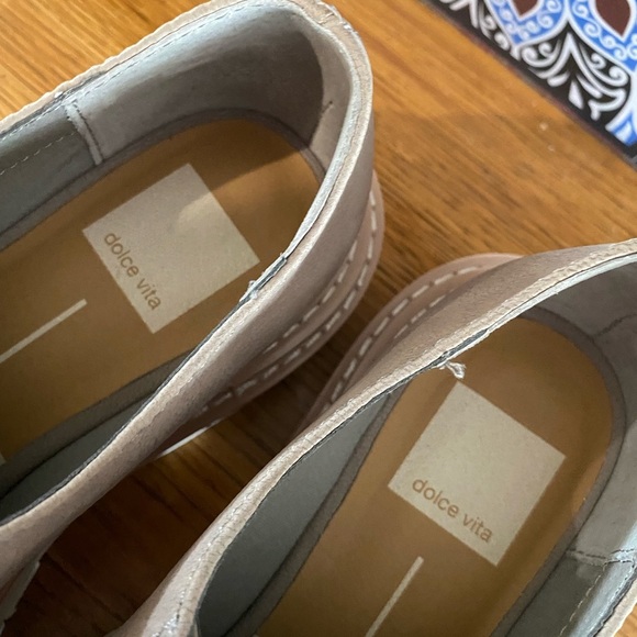 NWT DOLCE VITA leather shoes with white high rise soles! NEUTRAL & FUN!! - Picture 10 of 10